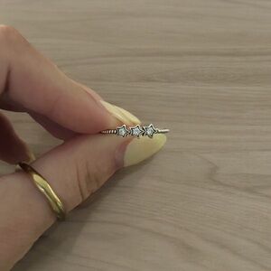Pandora 3 Star Sterling Silver Ring